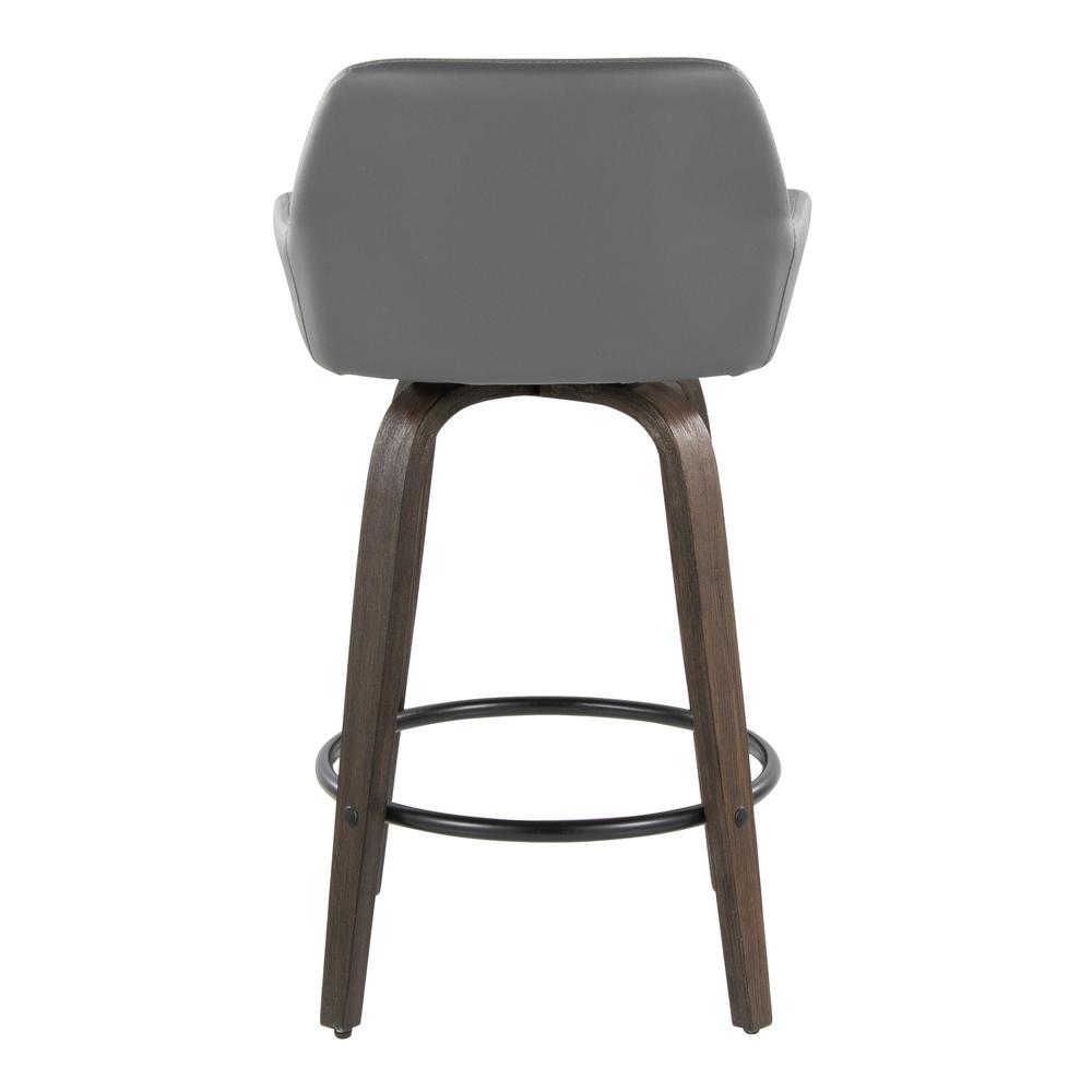 Brown Daniella 26" Fixed-Height Counter Stool - Set of 2. Picture 5