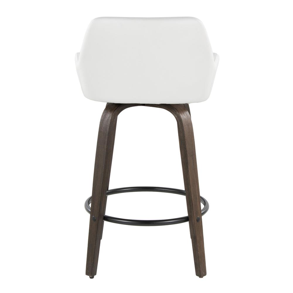 Brown Daniella 26" Fixed-Height Counter Stool - Set of 2. Picture 5