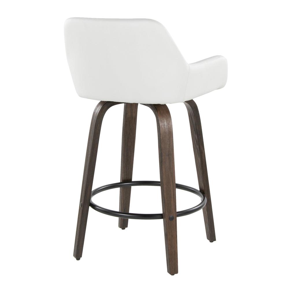 Brown Daniella 26" Fixed-Height Counter Stool - Set of 2. Picture 4