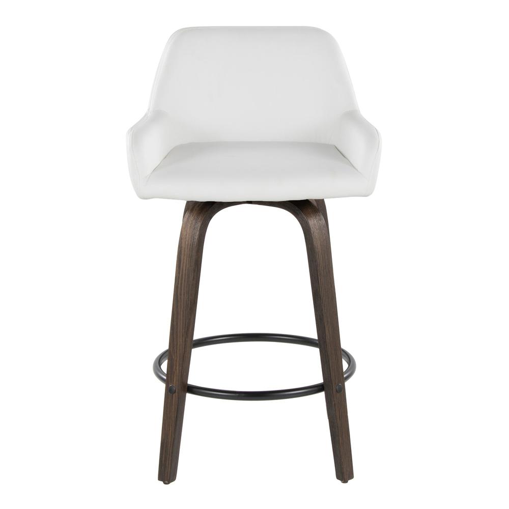 Brown Daniella 26" Fixed-Height Counter Stool - Set of 2. Picture 6