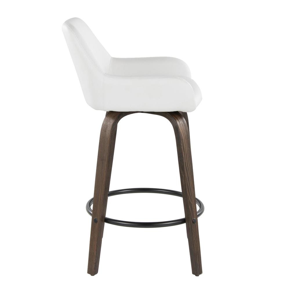 Brown Daniella 26" Fixed-Height Counter Stool - Set of 2. Picture 3