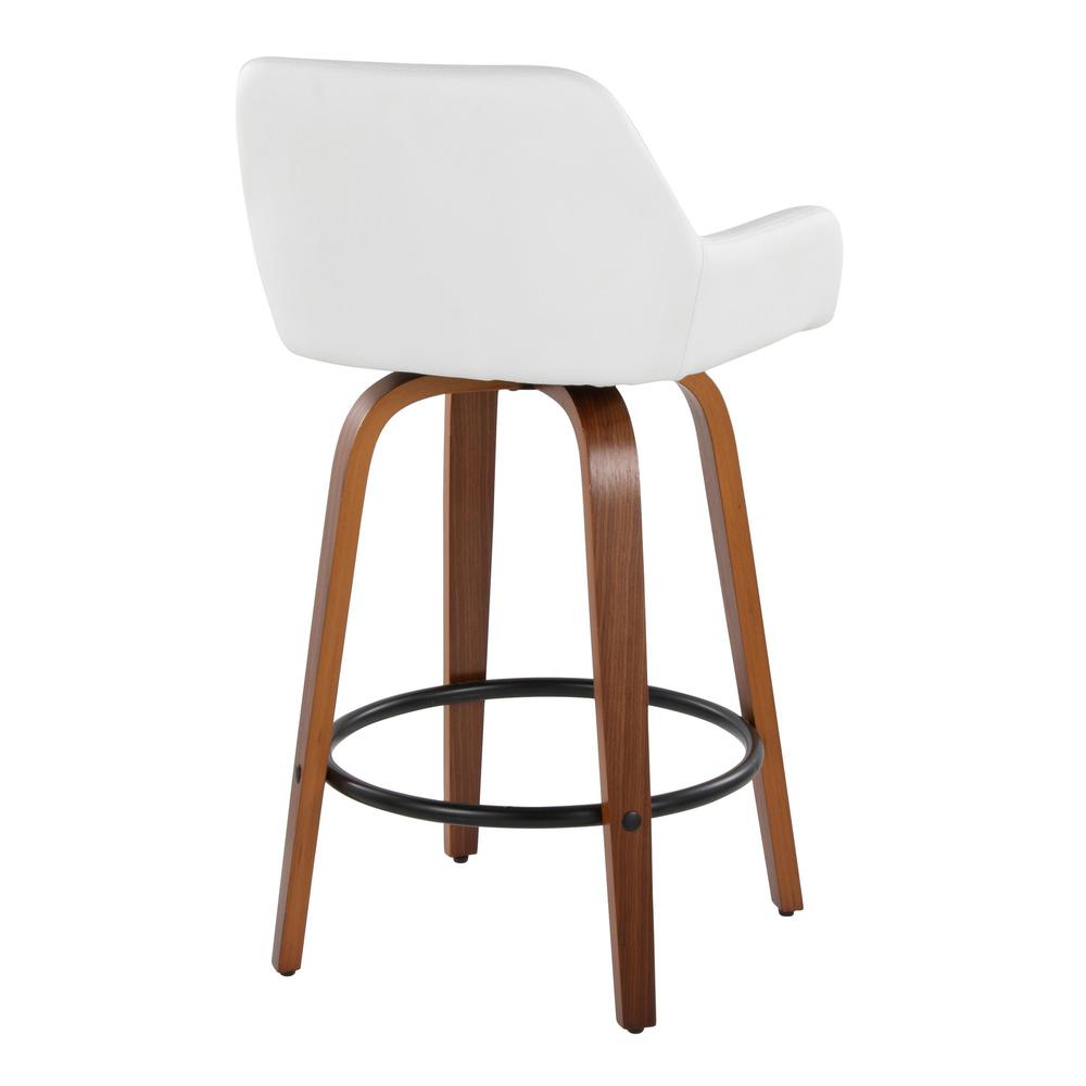 Brown Daniella 26" Fixed-Height Counter Stool - Set of 2. Picture 4