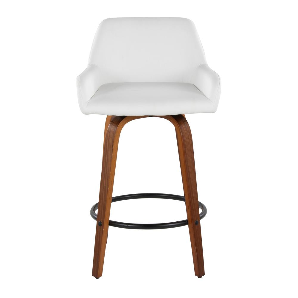 Brown Daniella 26" Fixed-Height Counter Stool - Set of 2. Picture 6