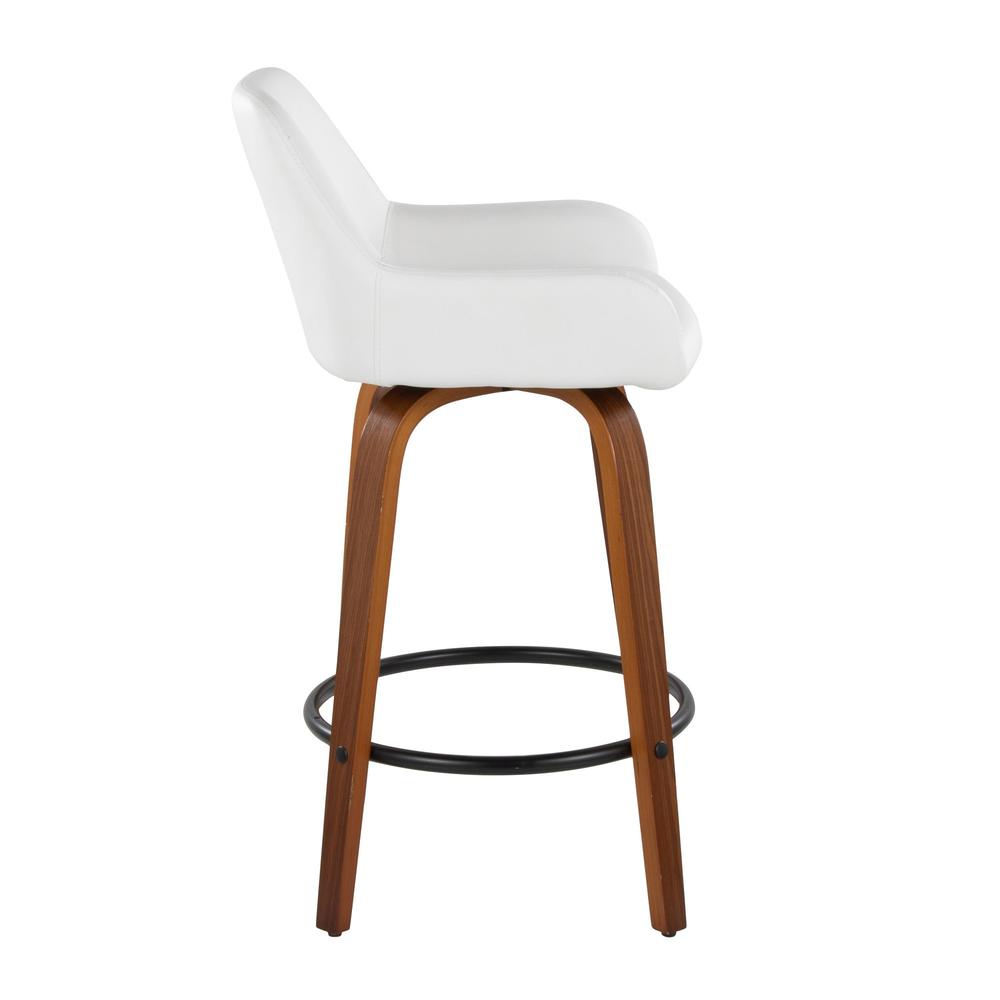 Brown Daniella 26" Fixed-Height Counter Stool - Set of 2. Picture 3