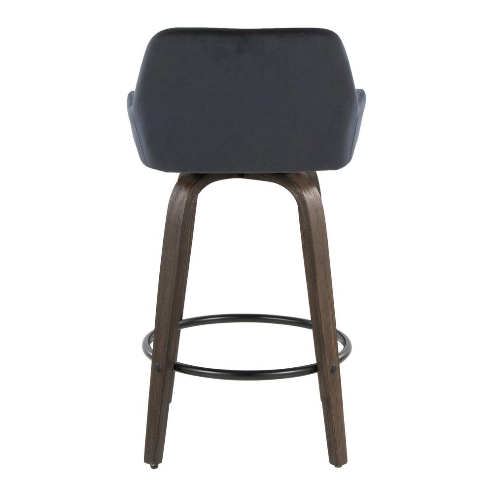 Brown Daniella 26" Fixed-Height Counter Stool - Set of 2. Picture 5