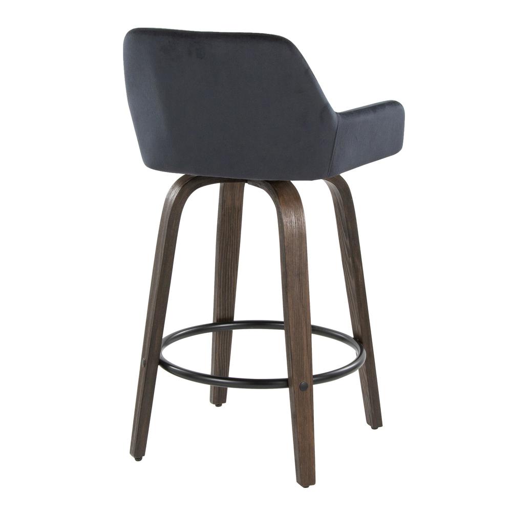 Brown Daniella 26" Fixed-Height Counter Stool - Set of 2. Picture 4