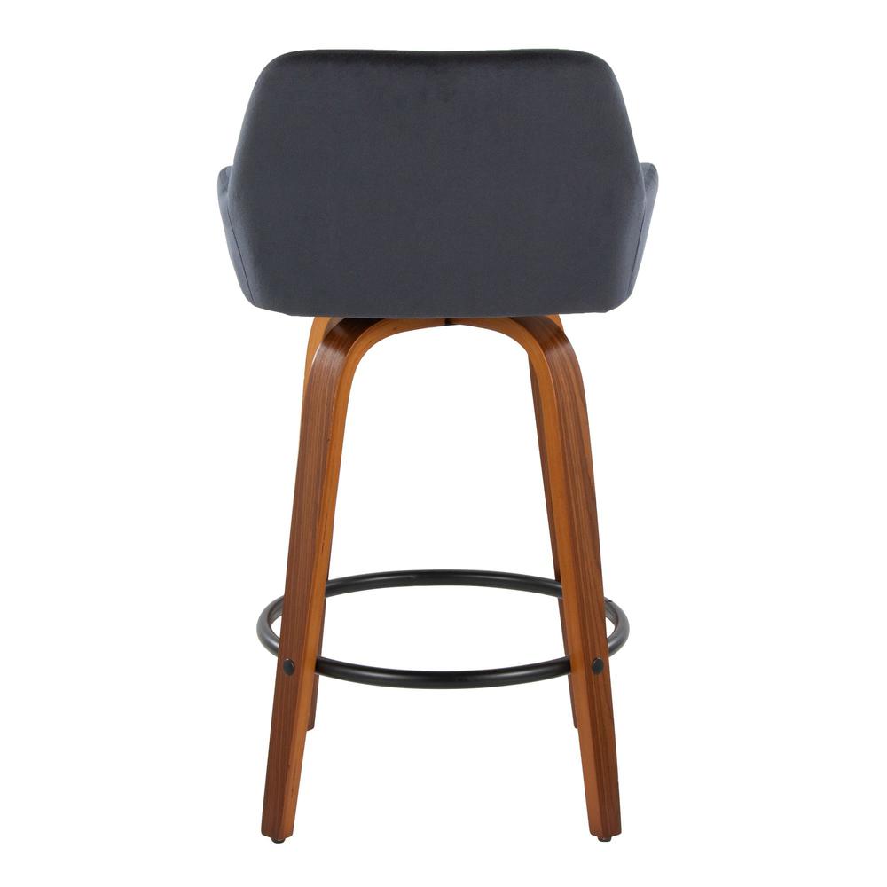 Brown Daniella 26" Fixed-Height Counter Stool - Set of 2. Picture 5