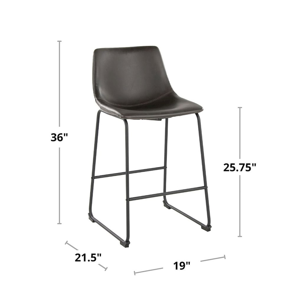 Duke 26" Fixed-Height Counter Stool. Picture 9