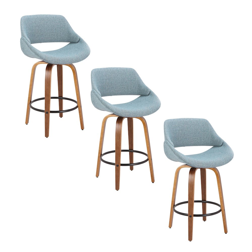 Fabrico 26" Fixed-Height Counter Stool - Set of 3. Picture 1