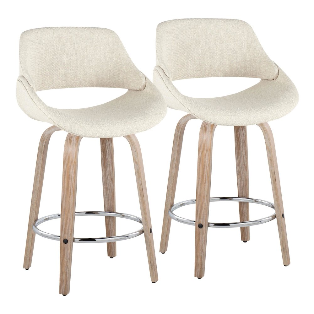 Fabrico 26" Fixed-Height Counter Stool - Set of 2. Picture 1