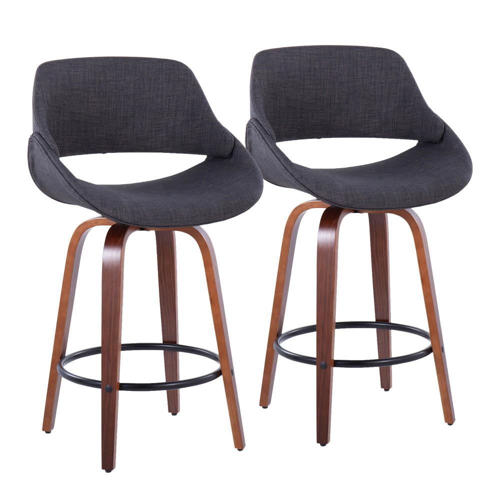 Multi Fabrico 26" Fixed-Height Counter Stool - Set of 2. Picture 1