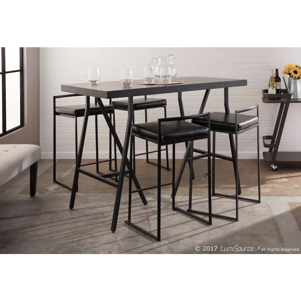 Fuji Stacker 26" Fixed-Height Counter Stool - Set of 3. Picture 7