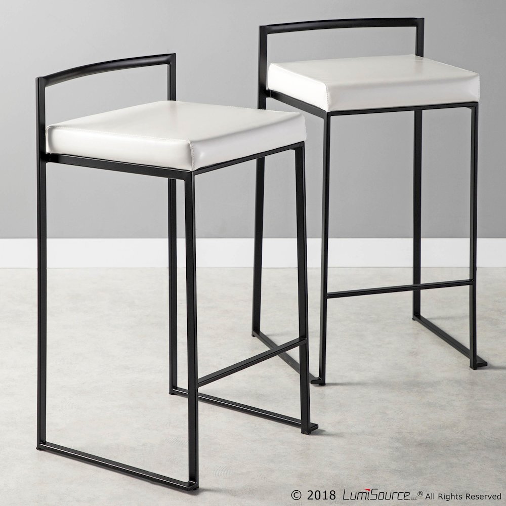 Fuji Stacker 26" Fixed-Height Counter Stool - Set of 3. Picture 10