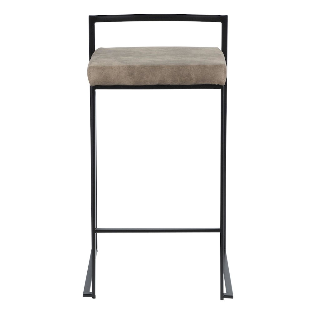 Fuji Stacker 26" Fixed-Height Counter Stool - Set of 3. Picture 6