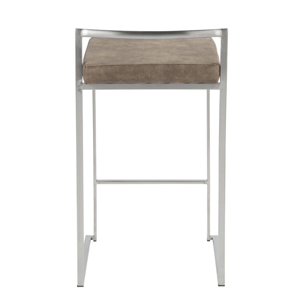 Fuji Stacker 26" Fixed-Height Counter Stool - Set of 3. Picture 5