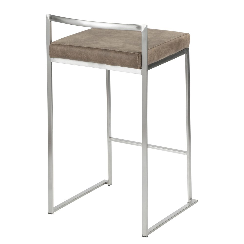 Fuji Stacker 26" Fixed-Height Counter Stool - Set of 3. Picture 4