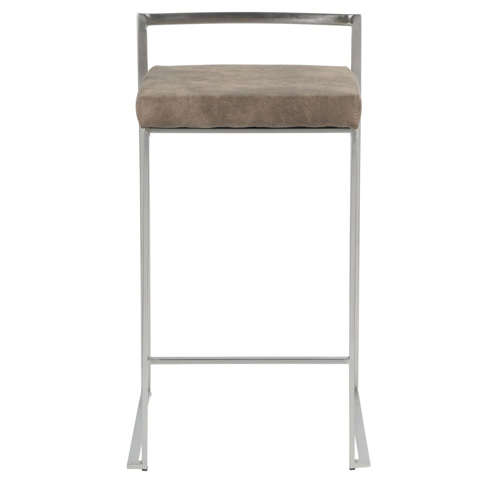 Fuji Stacker 26" Fixed-Height Counter Stool - Set of 3. Picture 6