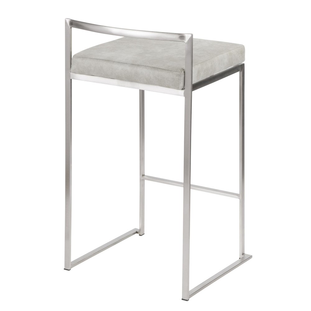 Fuji Stacker 26" Fixed-Height Counter Stool - Set of 3. Picture 4