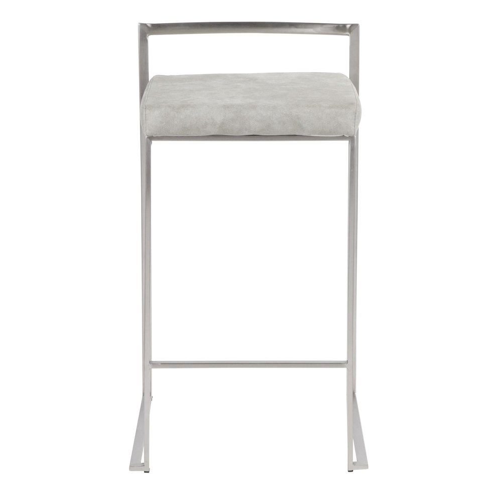 Fuji Stacker 26" Fixed-Height Counter Stool - Set of 3. Picture 6