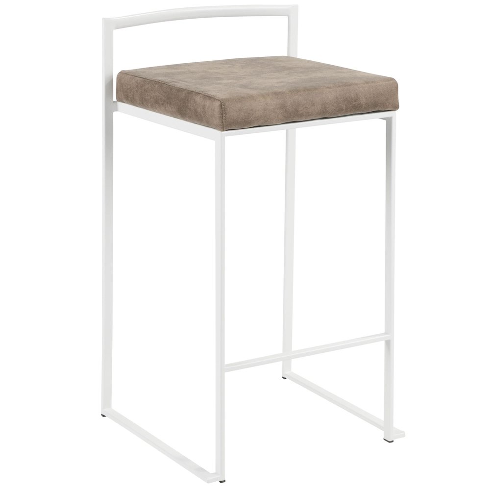 Fuji Stacker 26" Fixed-Height Counter Stool - Set of 3. Picture 2