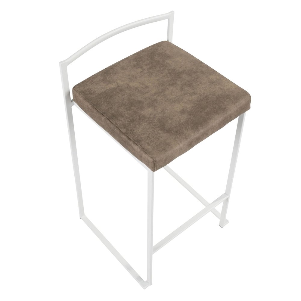 Fuji Stacker 26" Fixed-Height Counter Stool - Set of 3. Picture 7