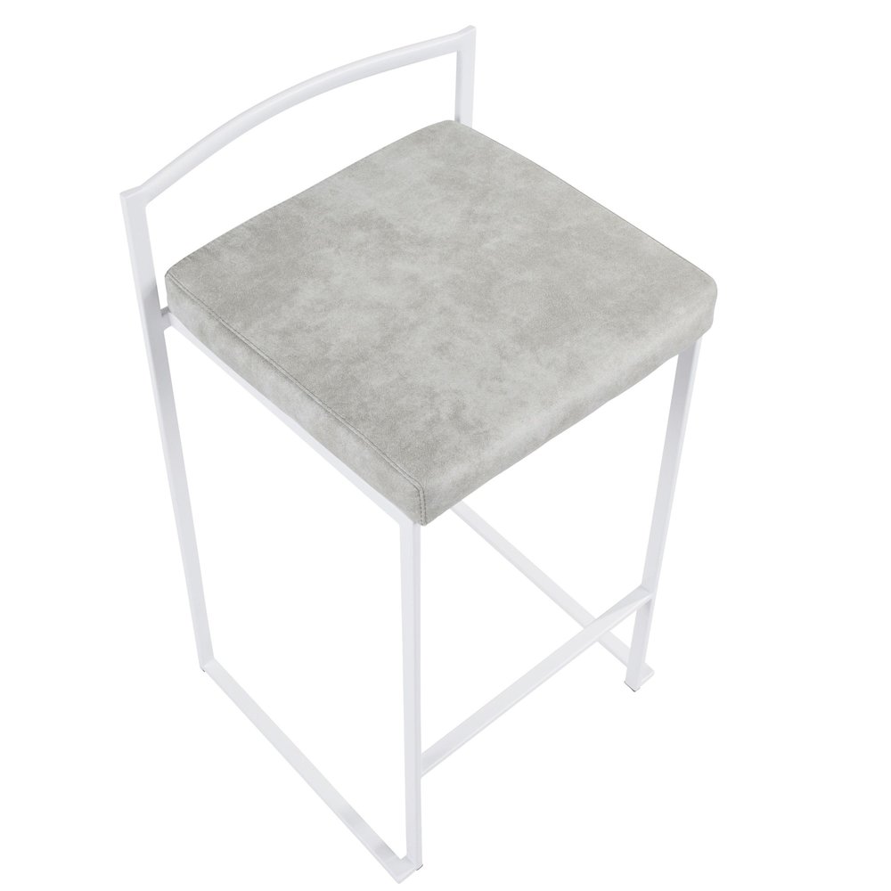 Fuji Stacker 26" Fixed-Height Counter Stool - Set of 3. Picture 7