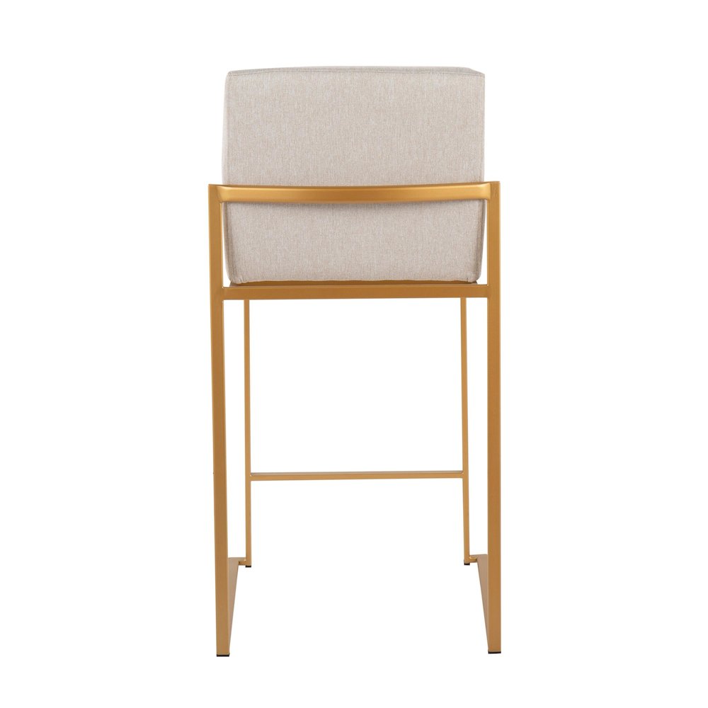Fuji High Back 26" Fixed-Height Counter Stool - Set of 3. Picture 4