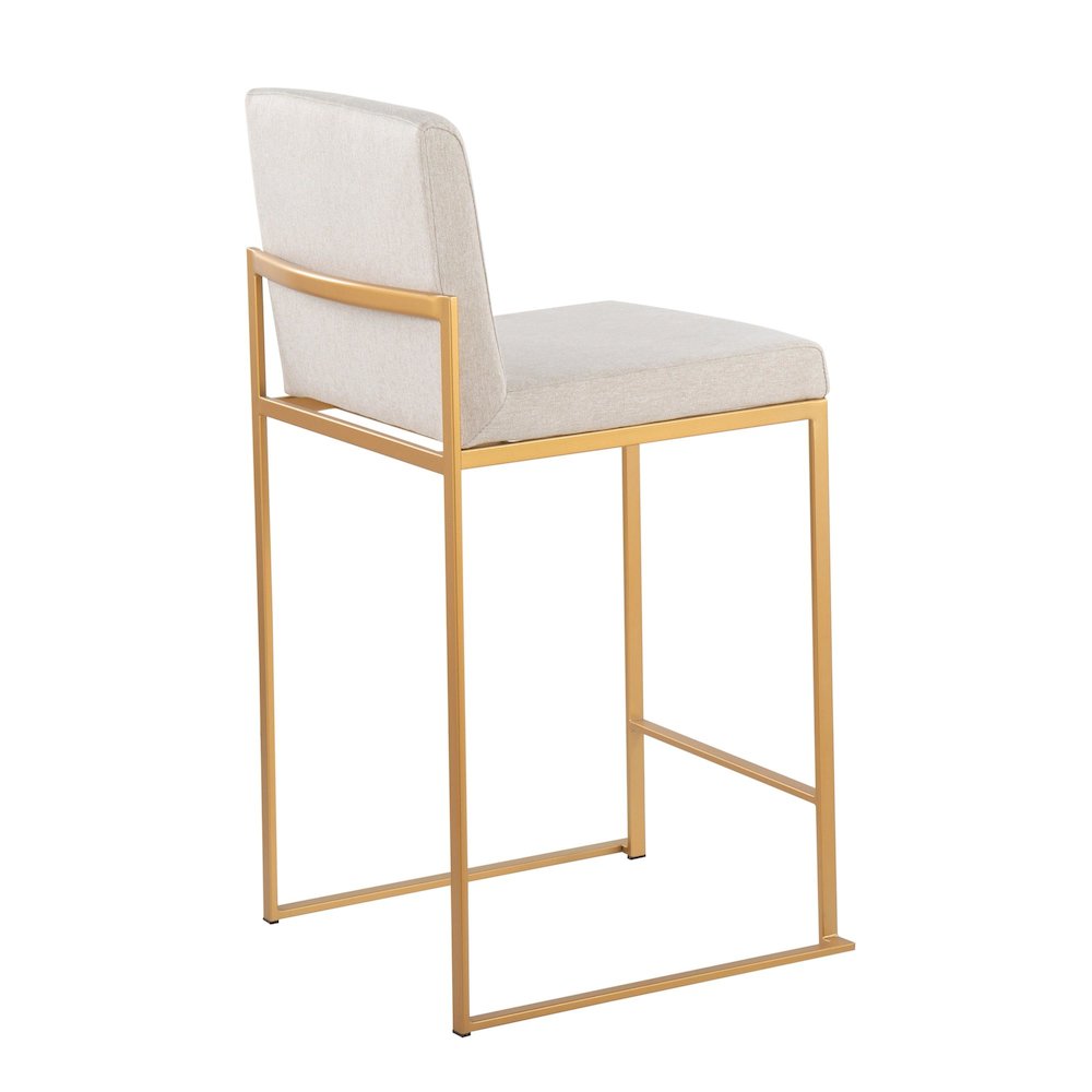 Fuji High Back 26" Fixed-Height Counter Stool - Set of 3. Picture 3