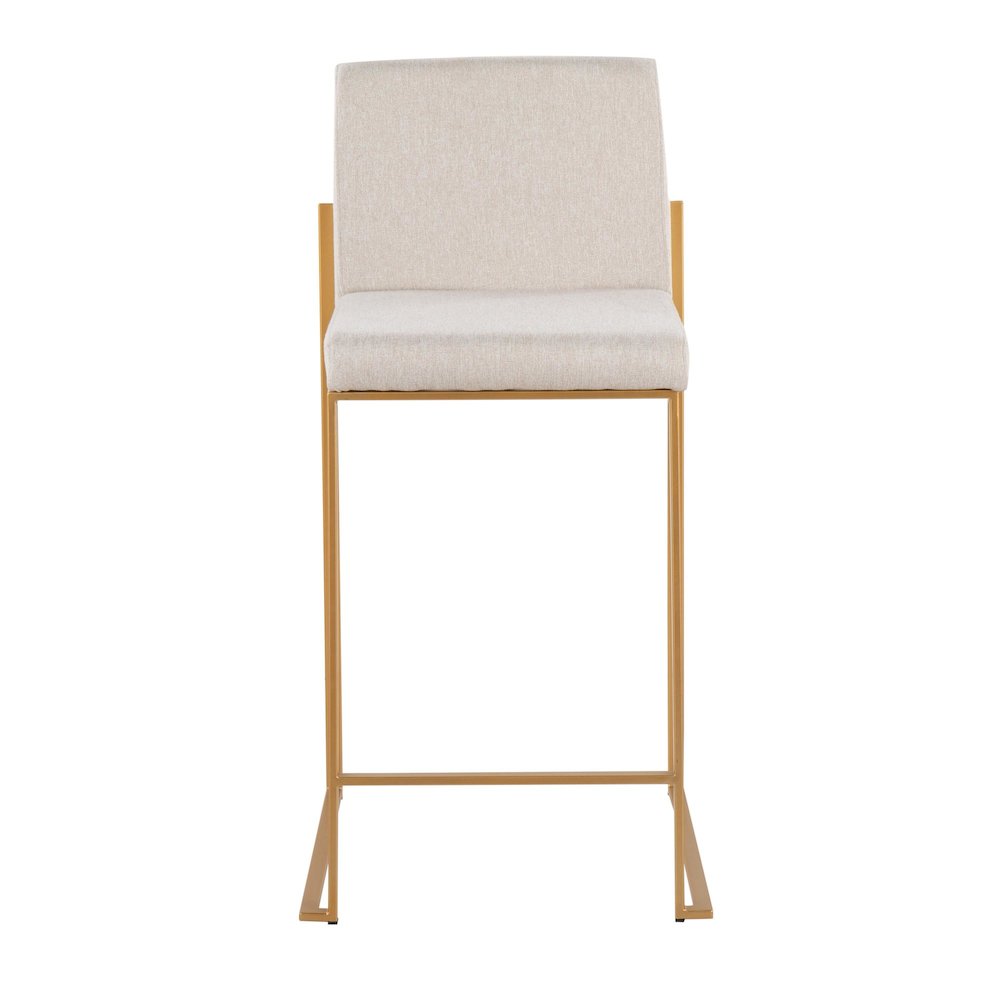 Fuji High Back 26" Fixed-Height Counter Stool - Set of 3. Picture 5