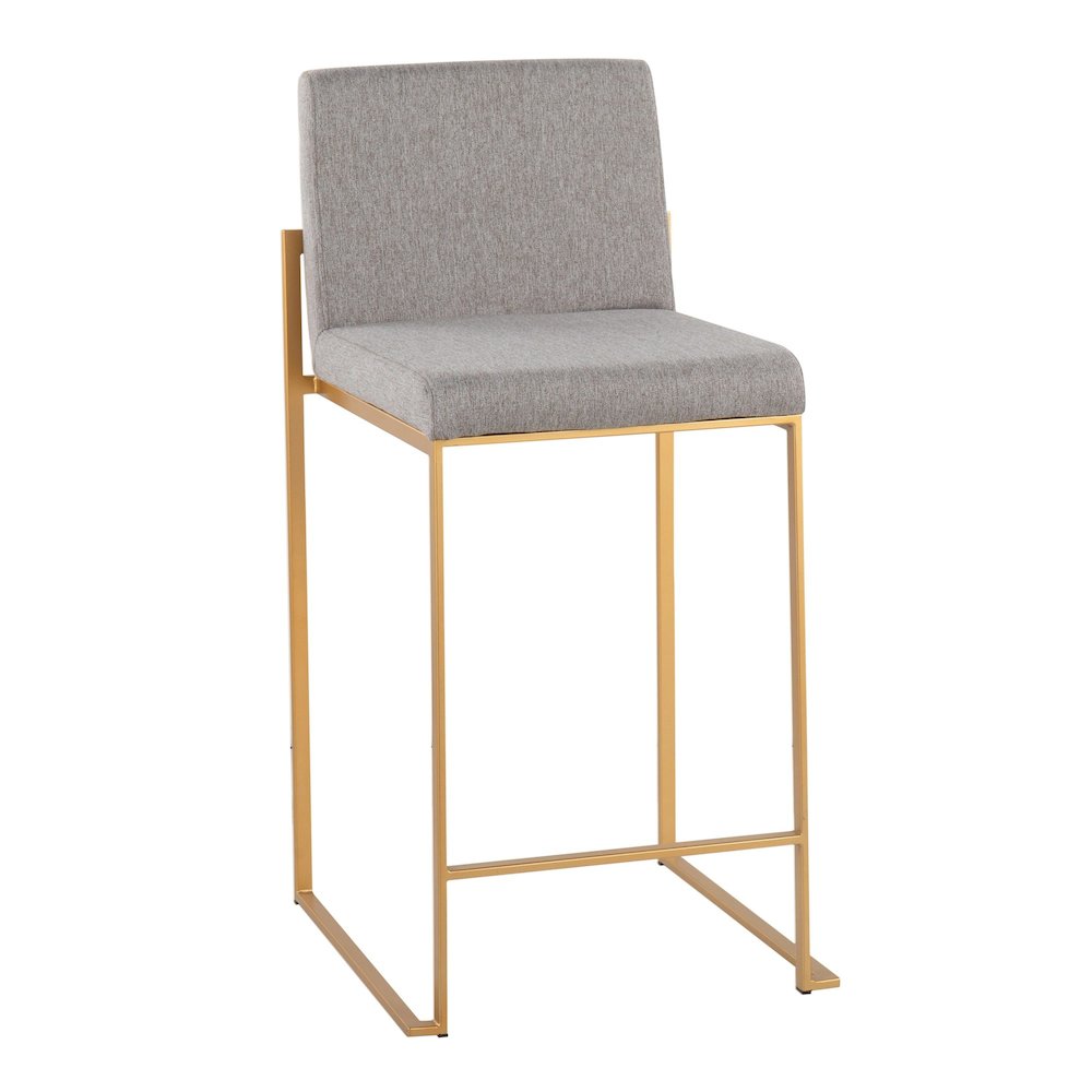 Fuji High Back 26" Fixed-Height Counter Stool - Set of 3. Picture 2