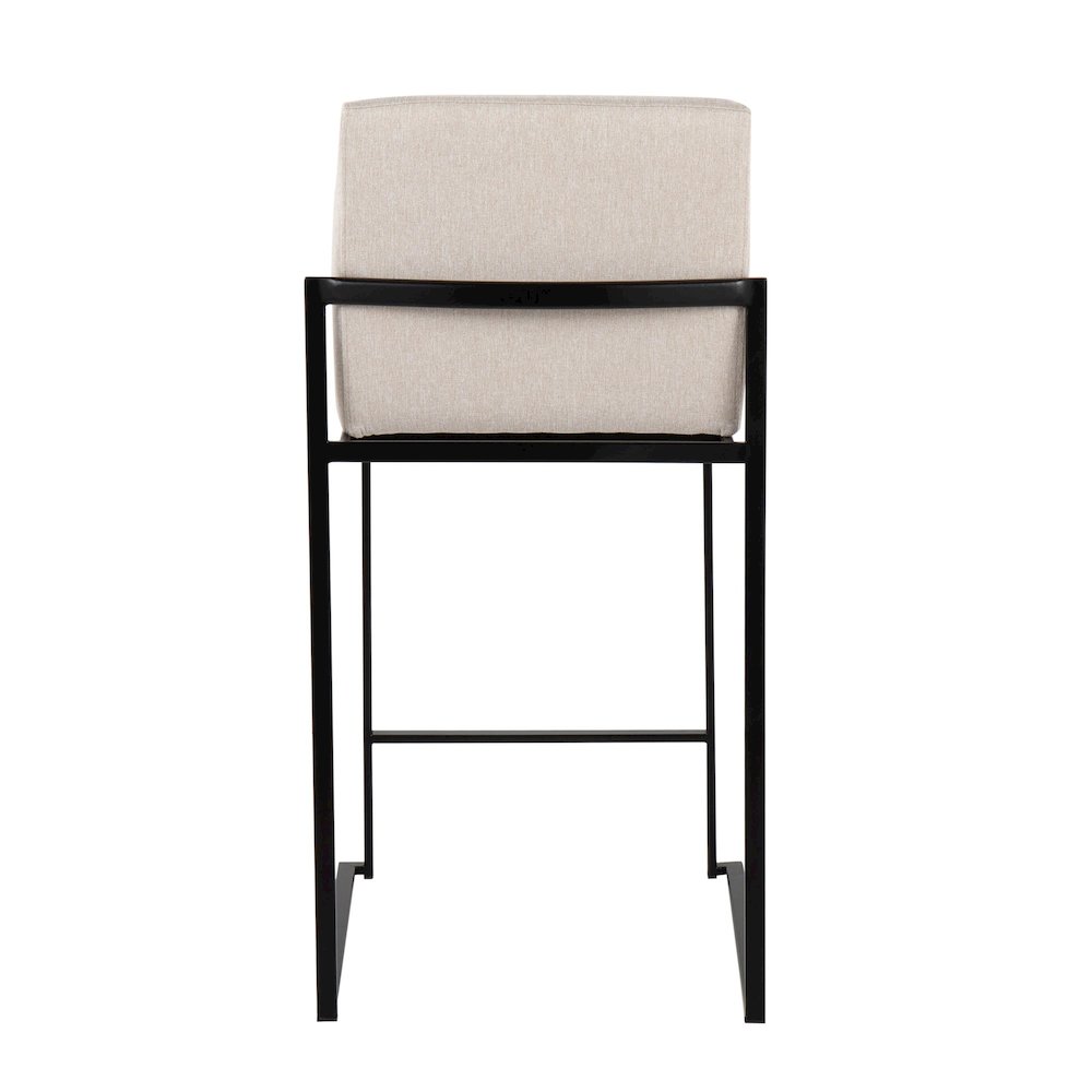 Fuji High Back 26" Fixed-Height Counter Stool - Set of 3. Picture 5
