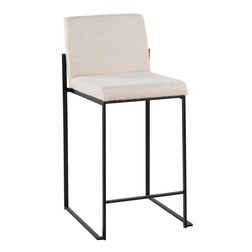 Fuji High Back 26" Fixed-Height Counter Stool - Set of 3. Picture 2