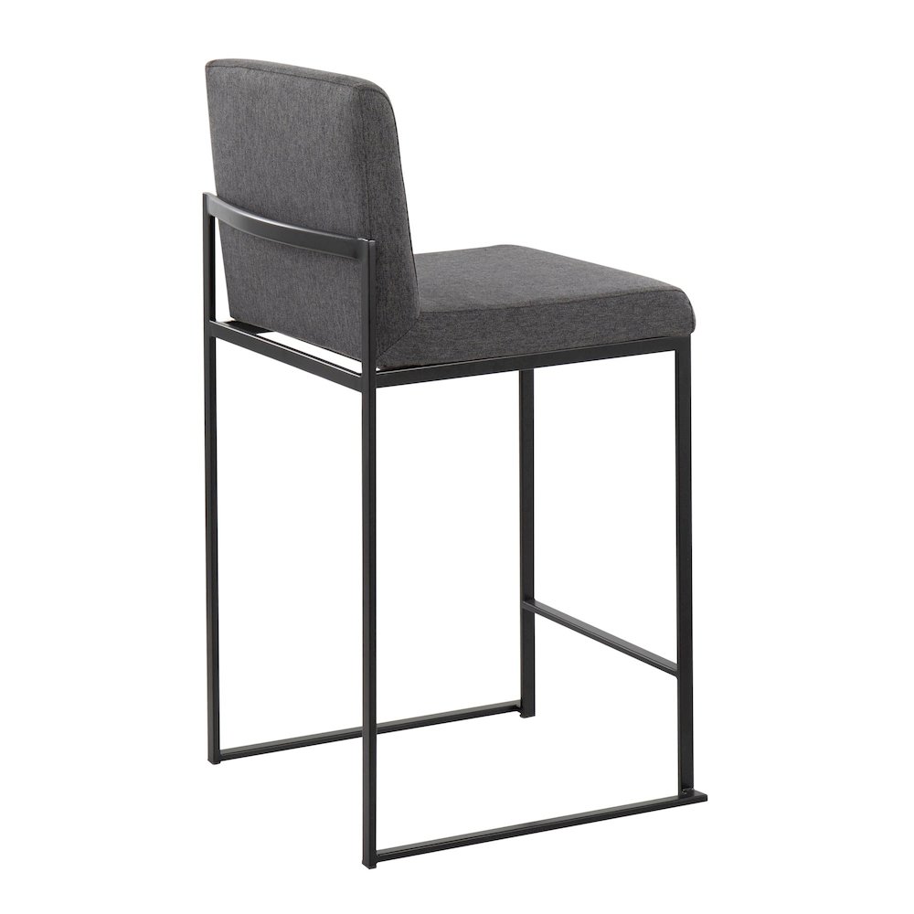 Fuji High Back 26" Fixed-Height Counter Stool - Set of 3. Picture 4