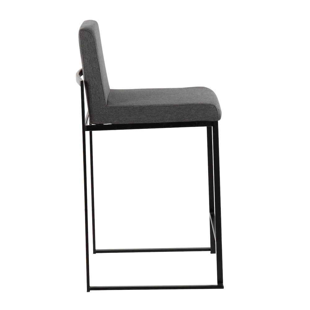 Fuji High Back 26" Fixed-Height Counter Stool - Set of 3. Picture 3