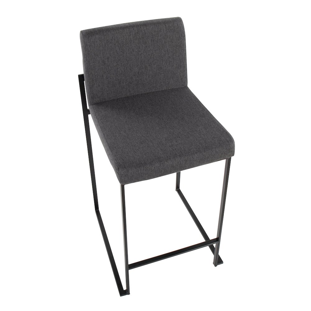 Fuji High Back 26" Fixed-Height Counter Stool - Set of 3. Picture 7