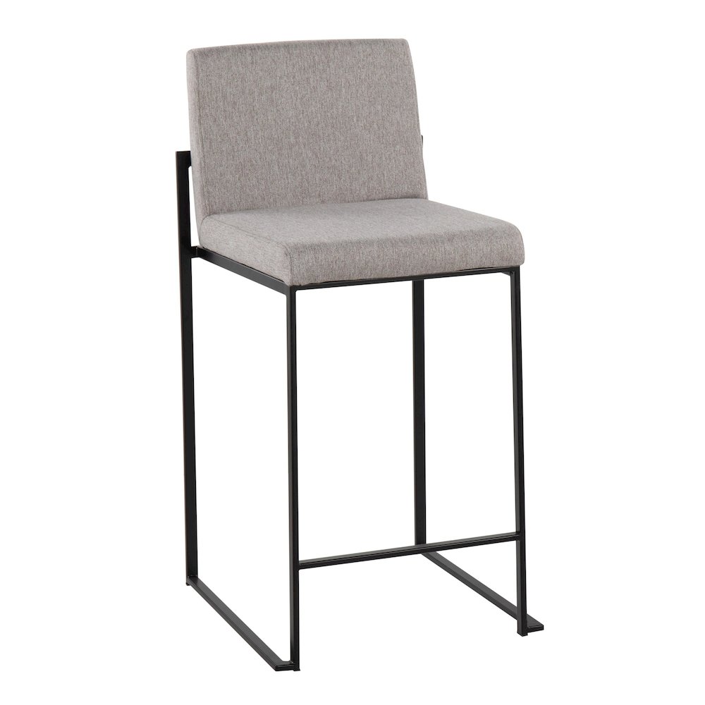 Fuji High Back 26" Fixed-Height Counter Stool - Set of 3. Picture 2