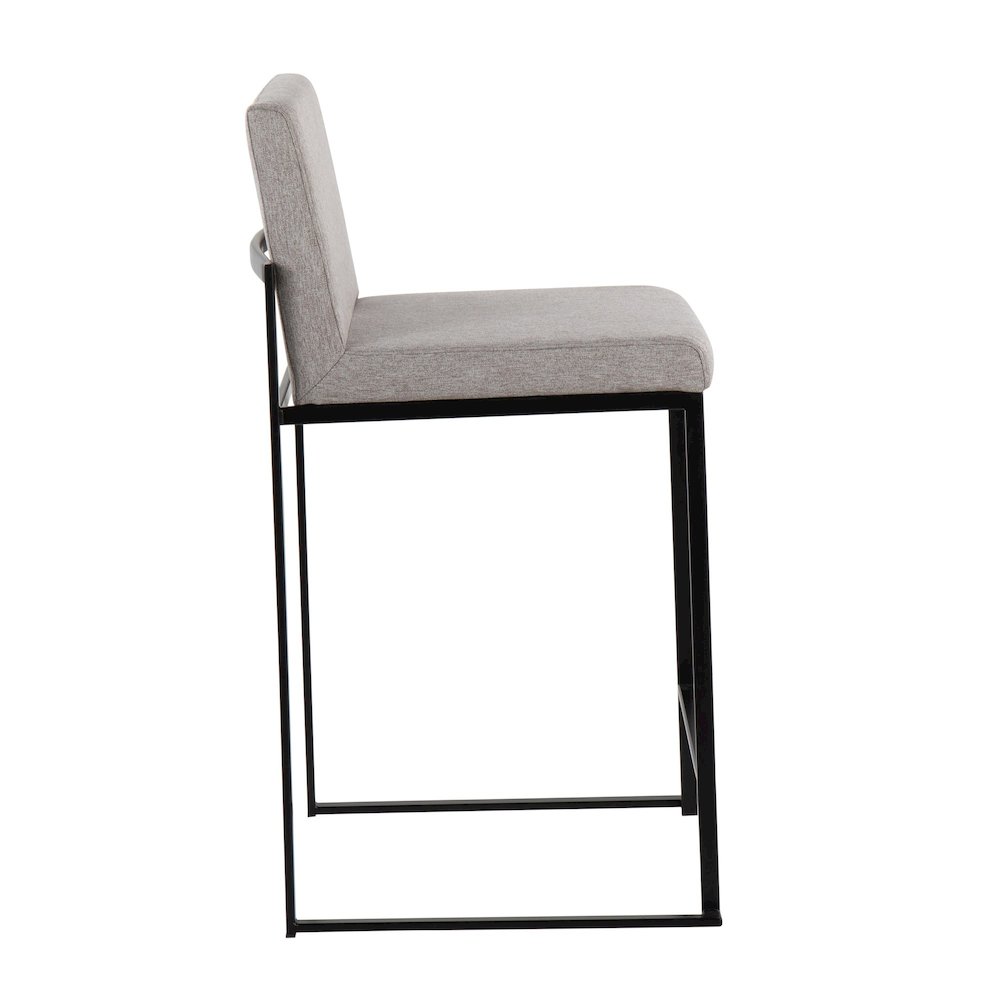 Fuji High Back 26" Fixed-Height Counter Stool - Set of 3. Picture 3
