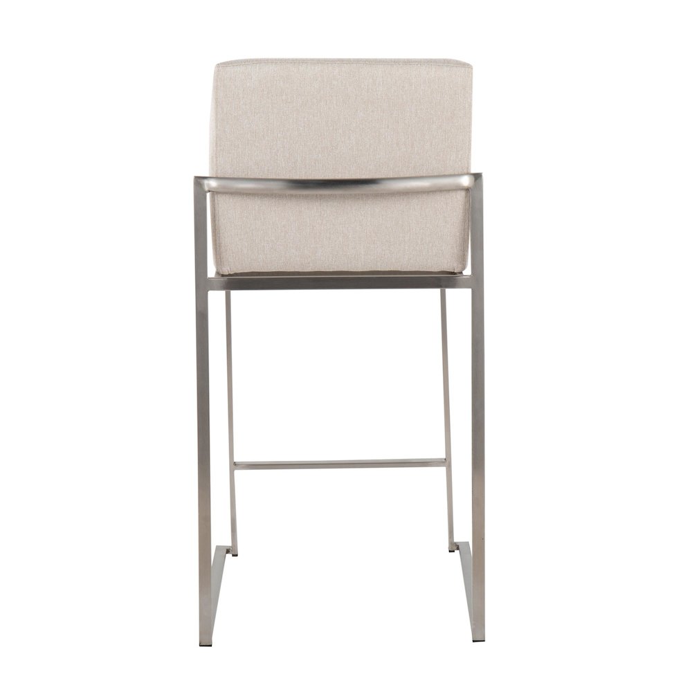Fuji High Back 26" Fixed-Height Counter Stool - Set of 3. Picture 5