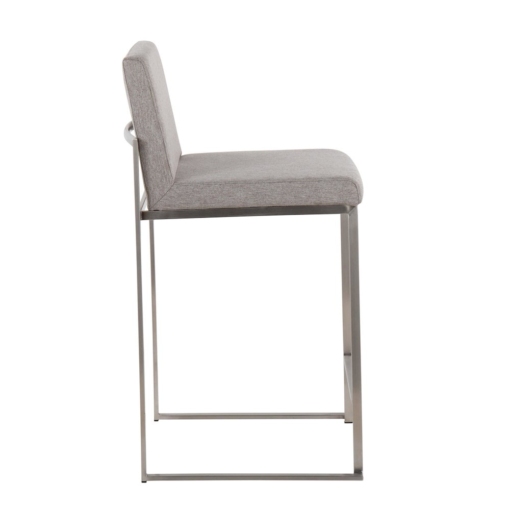 Fuji High Back 26" Fixed-Height Counter Stool - Set of 3. Picture 3