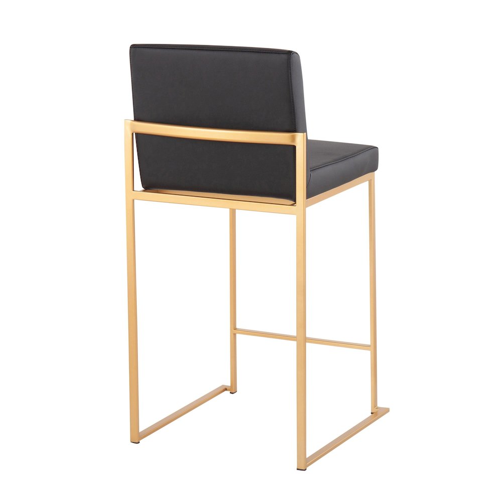 Fuji High Back 26" Fixed-Height Counter Stool - Set of 3. Picture 4
