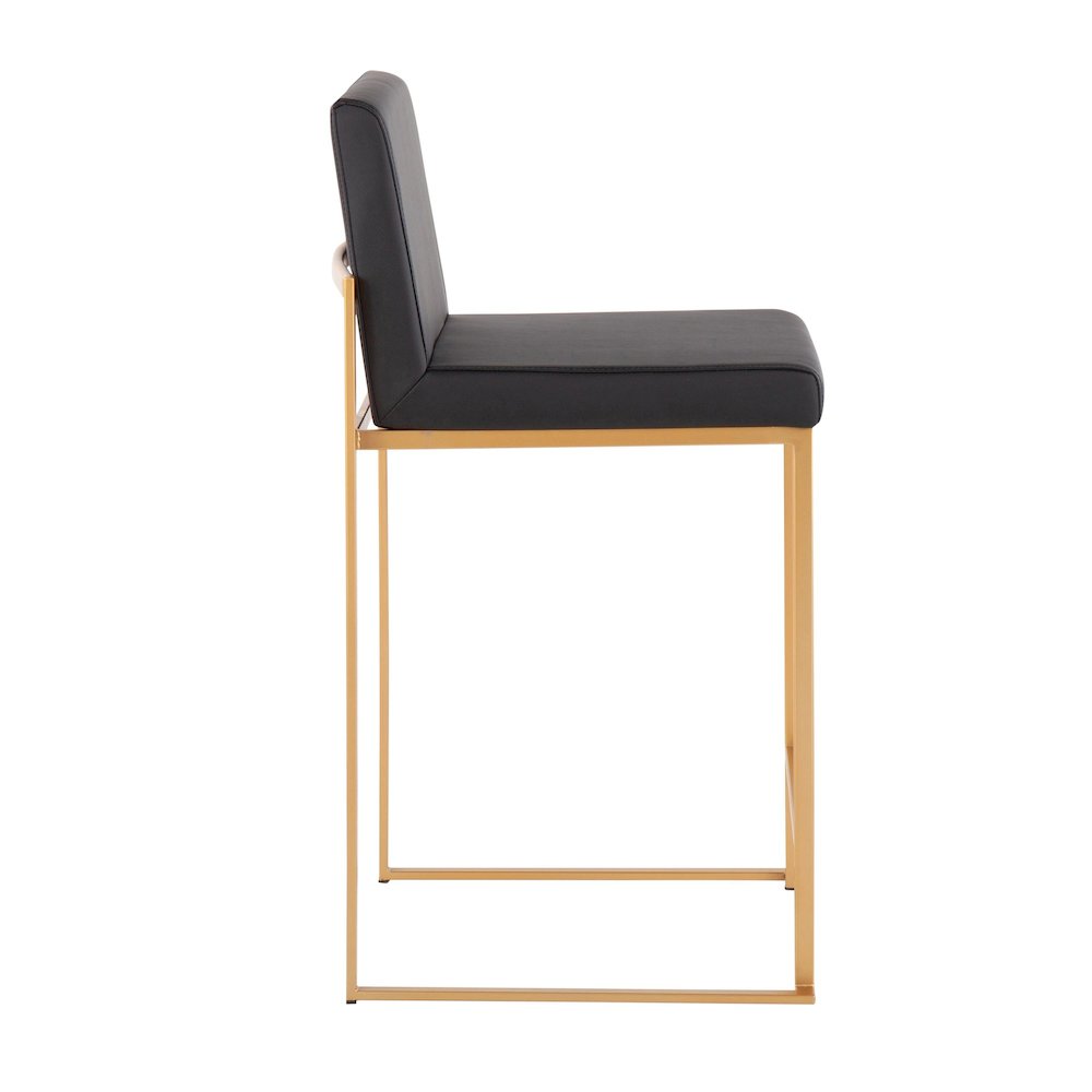 Fuji High Back 26" Fixed-Height Counter Stool - Set of 3. Picture 3