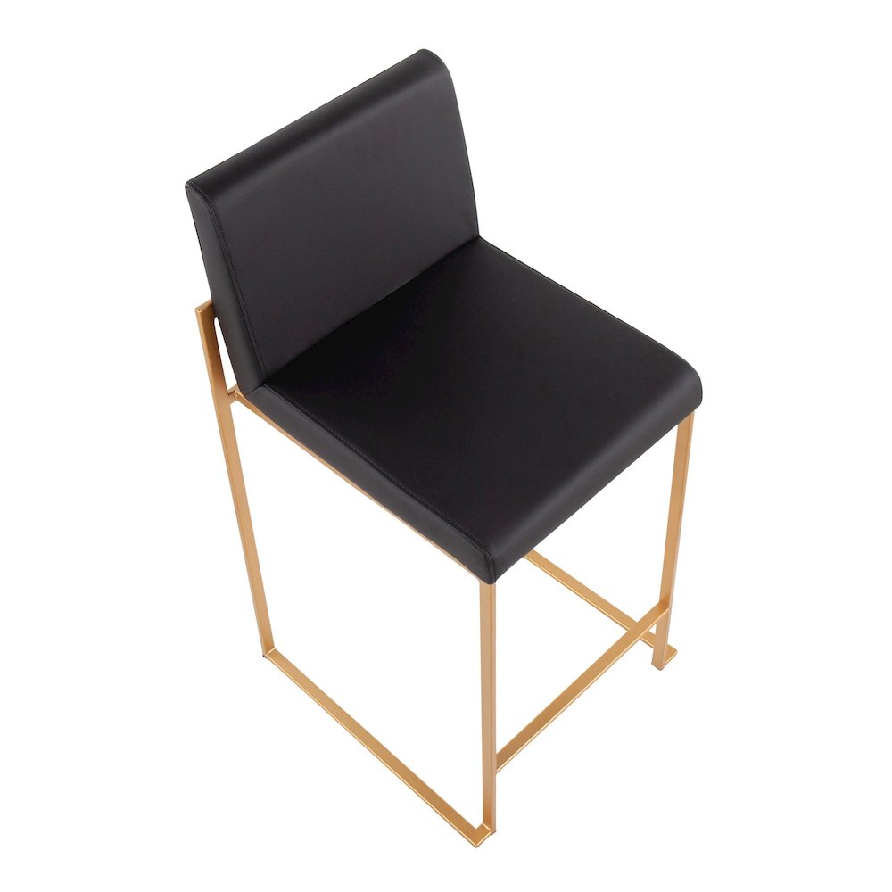 Fuji High Back 26" Fixed-Height Counter Stool - Set of 3. Picture 7
