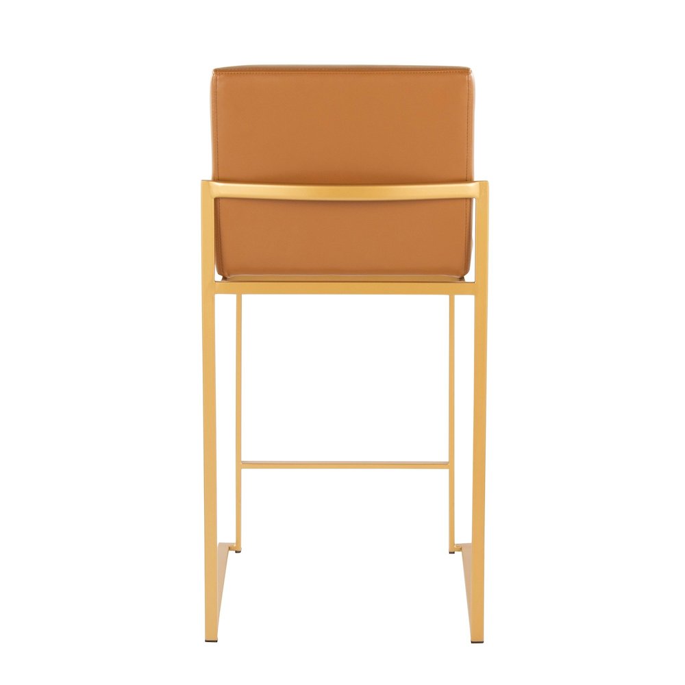 Fuji High Back 26" Fixed-Height Barstool - Set of 2. Picture 5