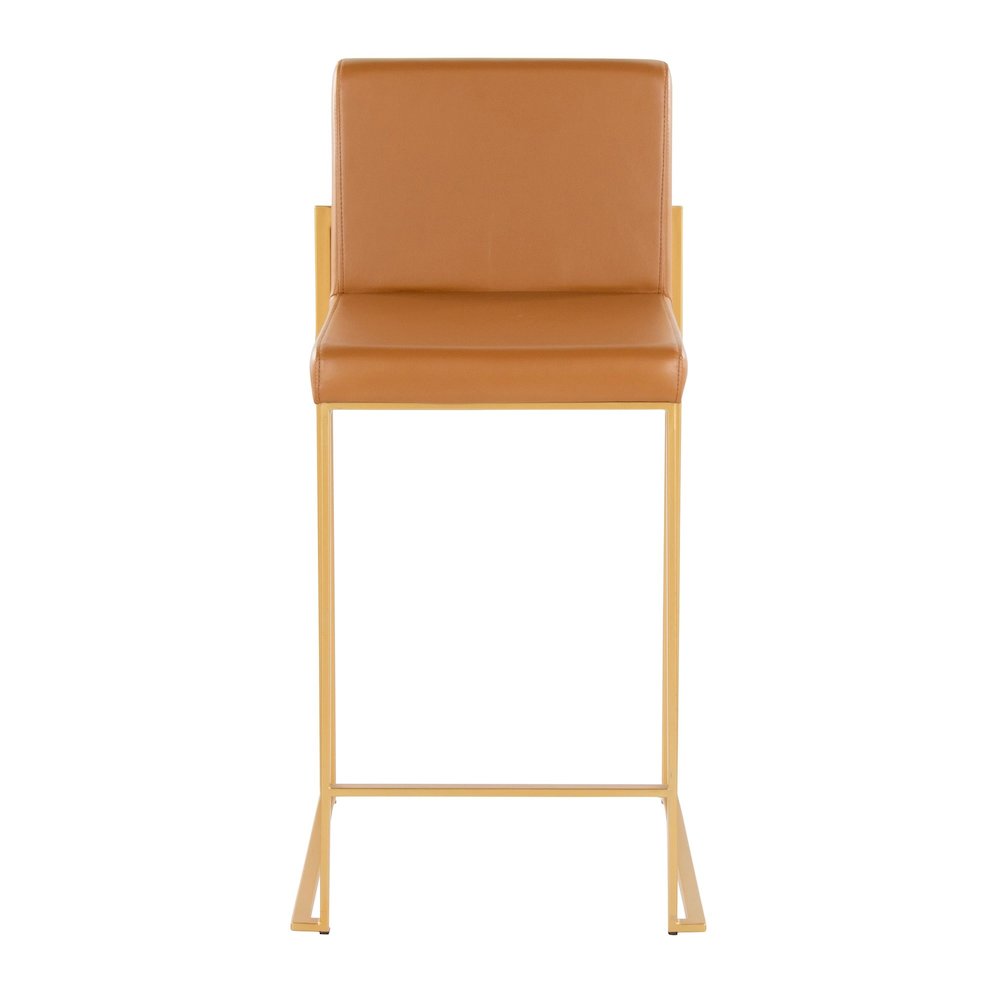 Fuji High Back 26" Fixed-Height Barstool - Set of 2. Picture 6