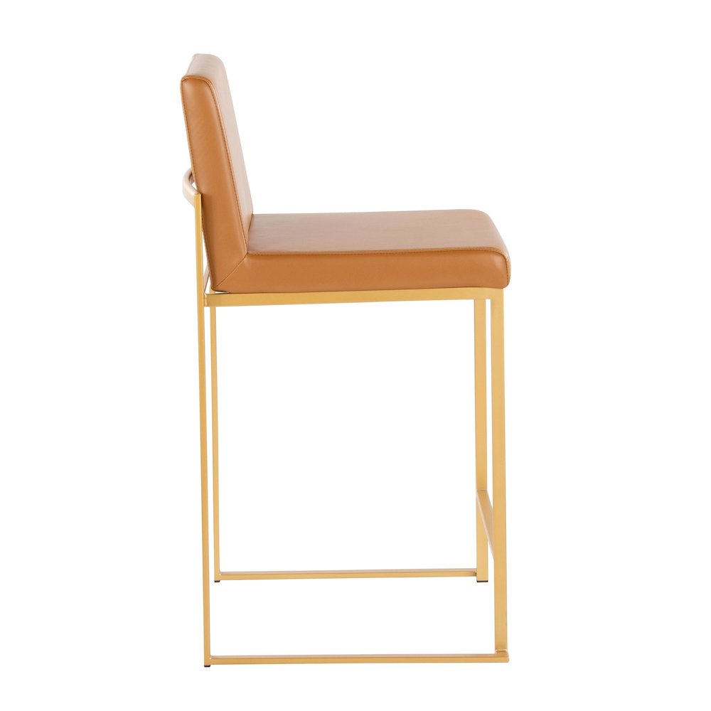 Fuji High Back 26" Fixed-Height Barstool - Set of 2. Picture 3