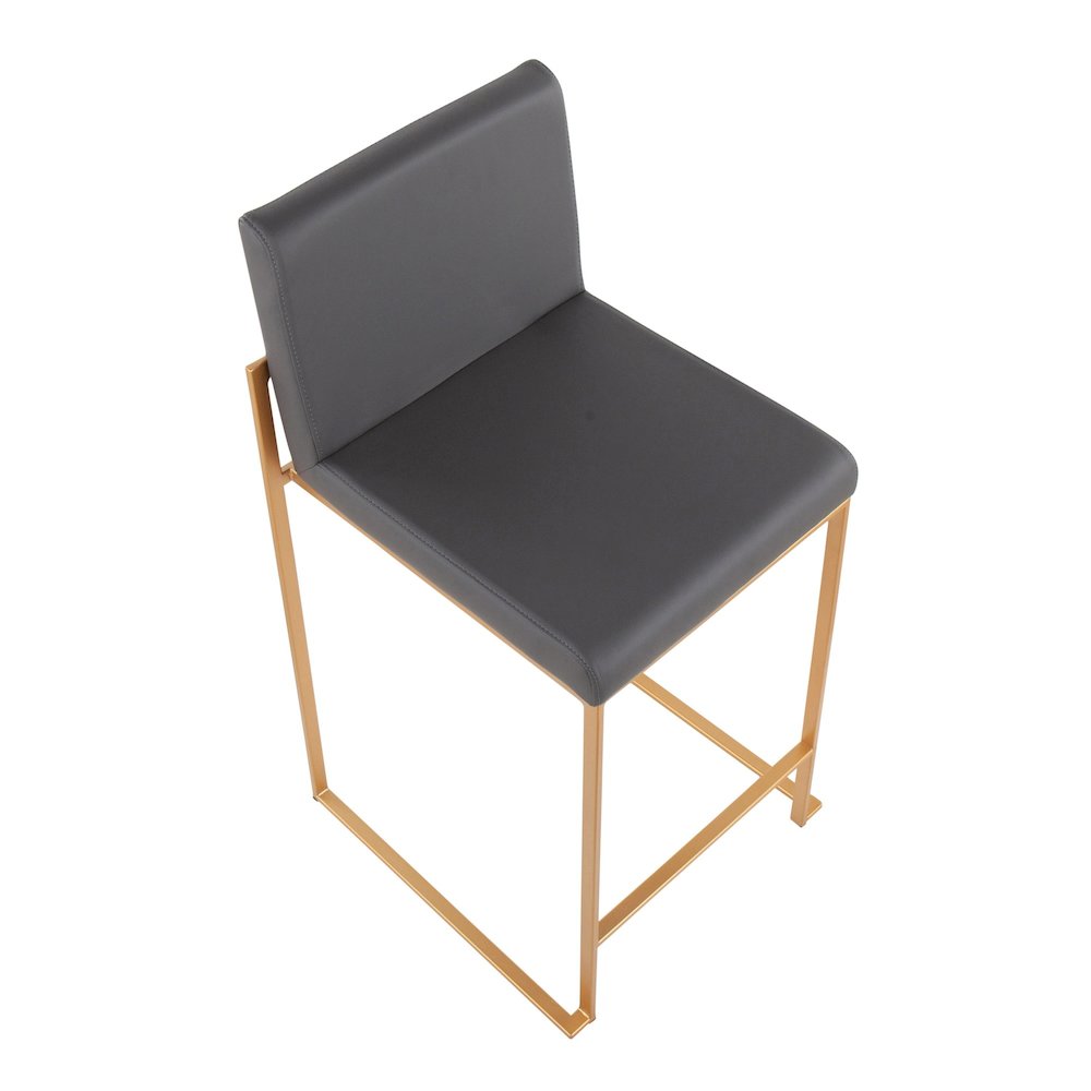 Fuji High Back 26" Fixed-Height Counter Stool - Set of 3. Picture 7
