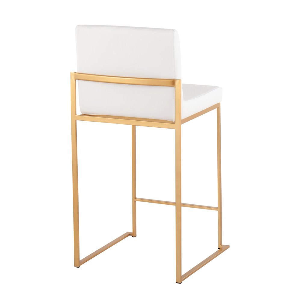 Fuji High Back 26" Fixed-Height Counter Stool - Set of 3. Picture 4