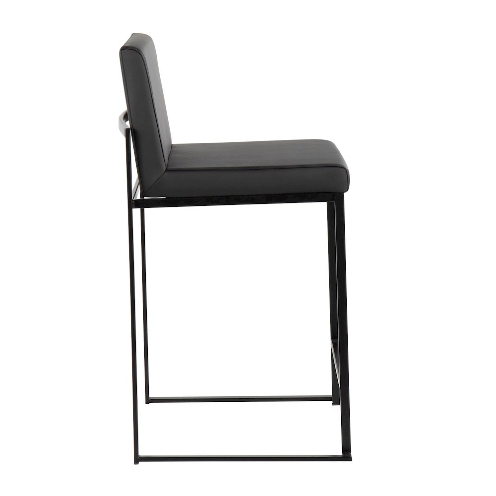 Fuji High Back 26" Fixed-Height Counter Stool - Set of 3. Picture 3
