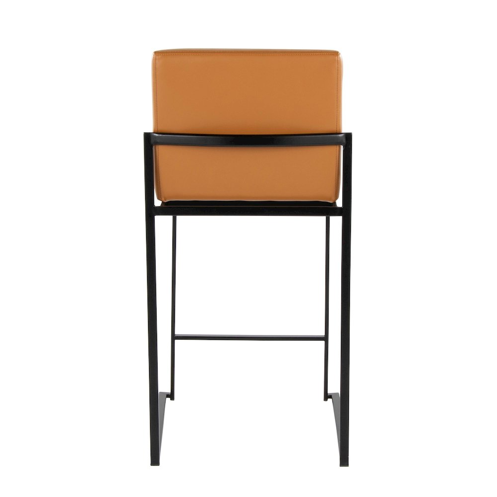 Fuji High Back 26" Fixed-Height Barstool - Set of 2. Picture 5