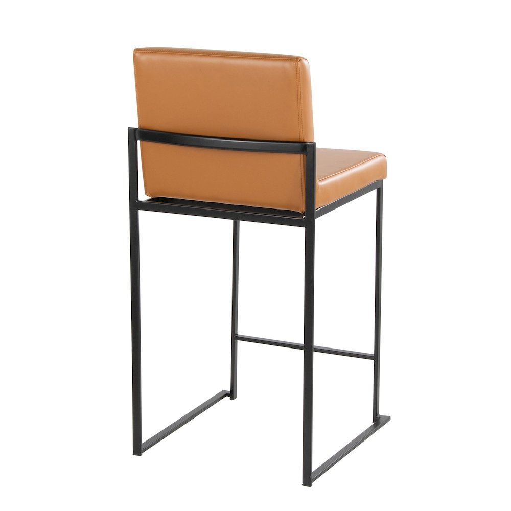 Fuji High Back 26" Fixed-Height Barstool - Set of 2. Picture 4